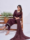 Coffee Colour Rayon With Embroidery Work Kurti With Pant Dupatta Aaradhna 1167 Best Wholesale Shop In Surat